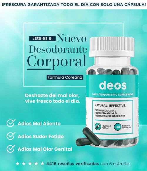 DEOS - SUPLEMENTO DESODORANTE INTERNO